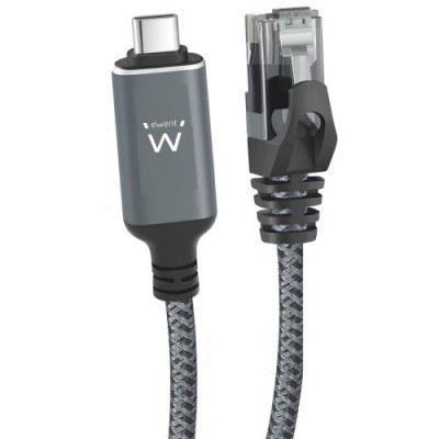 Ewent EC2000 cable de red Negro Gris 1 m Cat6