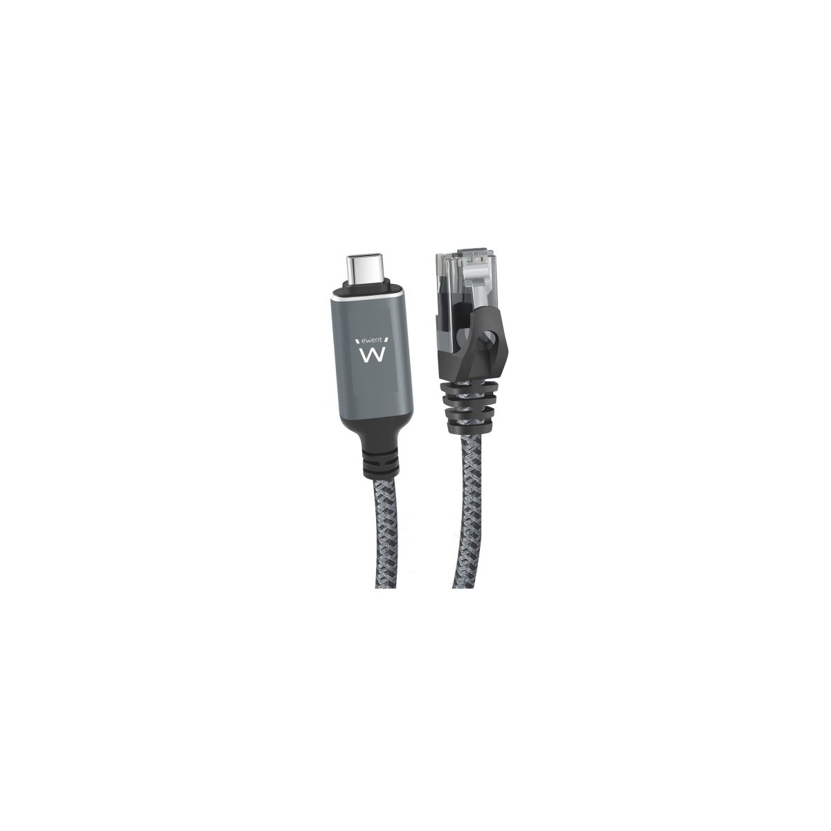 Ewent EC2000 cable de red Negro Gris 1 m Cat6