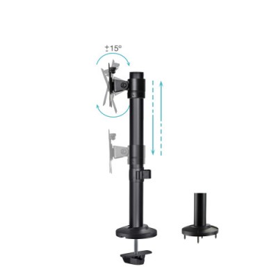 TooQ Soporte de Mesa para Pantallas 17 32 Color Negro
