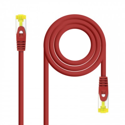 Nanocable Cable de red latiguillo RJ45 LSZH Cat6A SFTP AWG26 Rojo 20 m