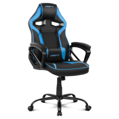 DRIFT DR50 Silla para videojuegos de PC Asiento acolchado tapizado Negro Azul
