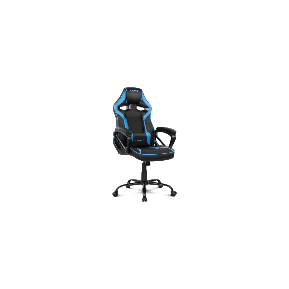 DRIFT DR50 Silla para videojuegos de PC Asiento acolchado tapizado Negro Azul