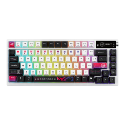 ASUS ROG Azoth X teclado Juego USB RF Wireless Bluetooth Negro Blanco