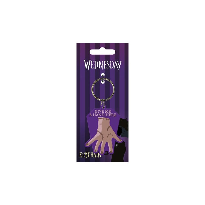 LLAVERO GOMA CHOCA LA MANO WEDNESDAY PYRAMID INTERNATIONAL REDSTRING RK39476C