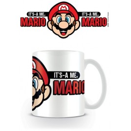 TAZA DESAYUNO SUPER MARIO ITS A ME MARIO PYRAMID INTERNATIONAL REDSTRING MG24845