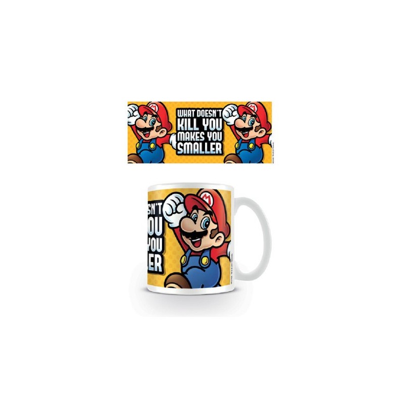 TAZA DESAYUNO SUPER MARIO MAKES YOU SMALLER PYRAMID INTERNATIONAL REDSTRING MG24469