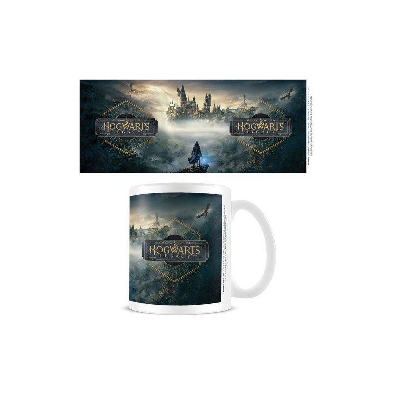 TAZA HOGWARTS LEGACY PORTADA BLANCA 315 ML PYRAMID INTERNACIONAL REDSTRING MG27475