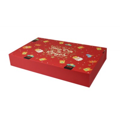 CAJA PLEGABLE REYES MAGOS 43x26x65 CM COLORES SURTIDOS BISMARK 333604