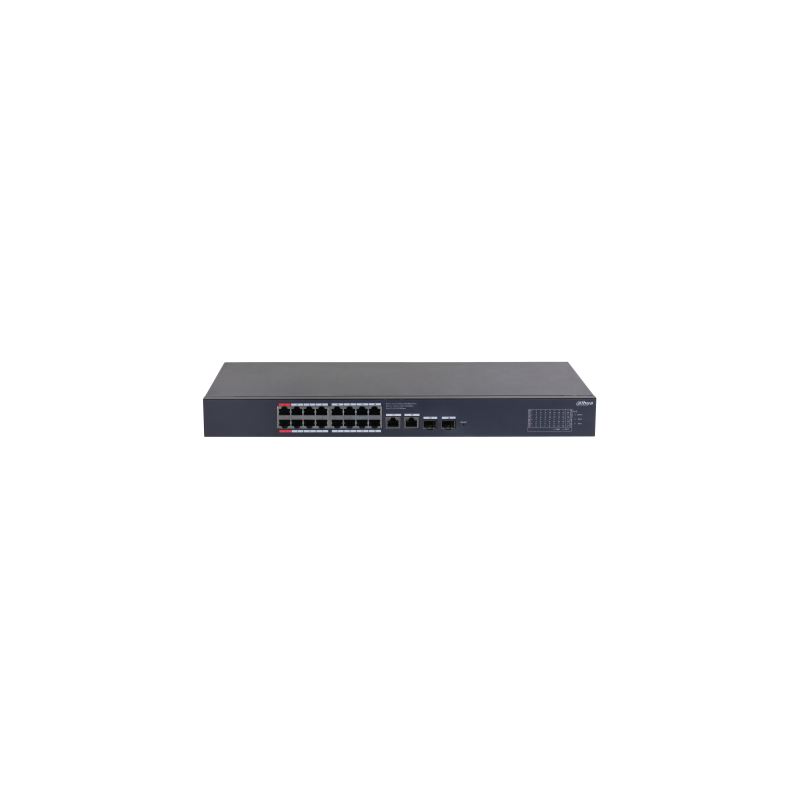 CS4220 16GT 240 DAHUA SWITCH POE 16 PUERTOS GIGABIT 2 UPLINK GIGABIT RJ45 2SFP GIGABIT 240W MANAGED CLOUD L2