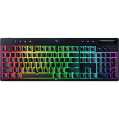 Razer BlackWidow V4 Low Profile HyperSpeed teclado Juego USB RF Wireless Bluetooth QWERTY Internacional de EEUU Negro