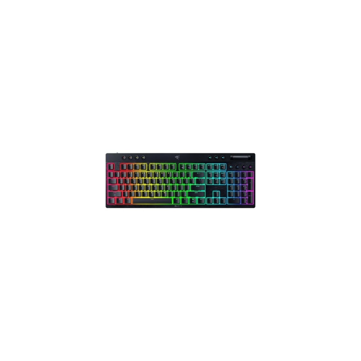 Razer BlackWidow V4 Low Profile HyperSpeed teclado Juego USB RF Wireless Bluetooth QWERTY Internacional de EEUU Negro