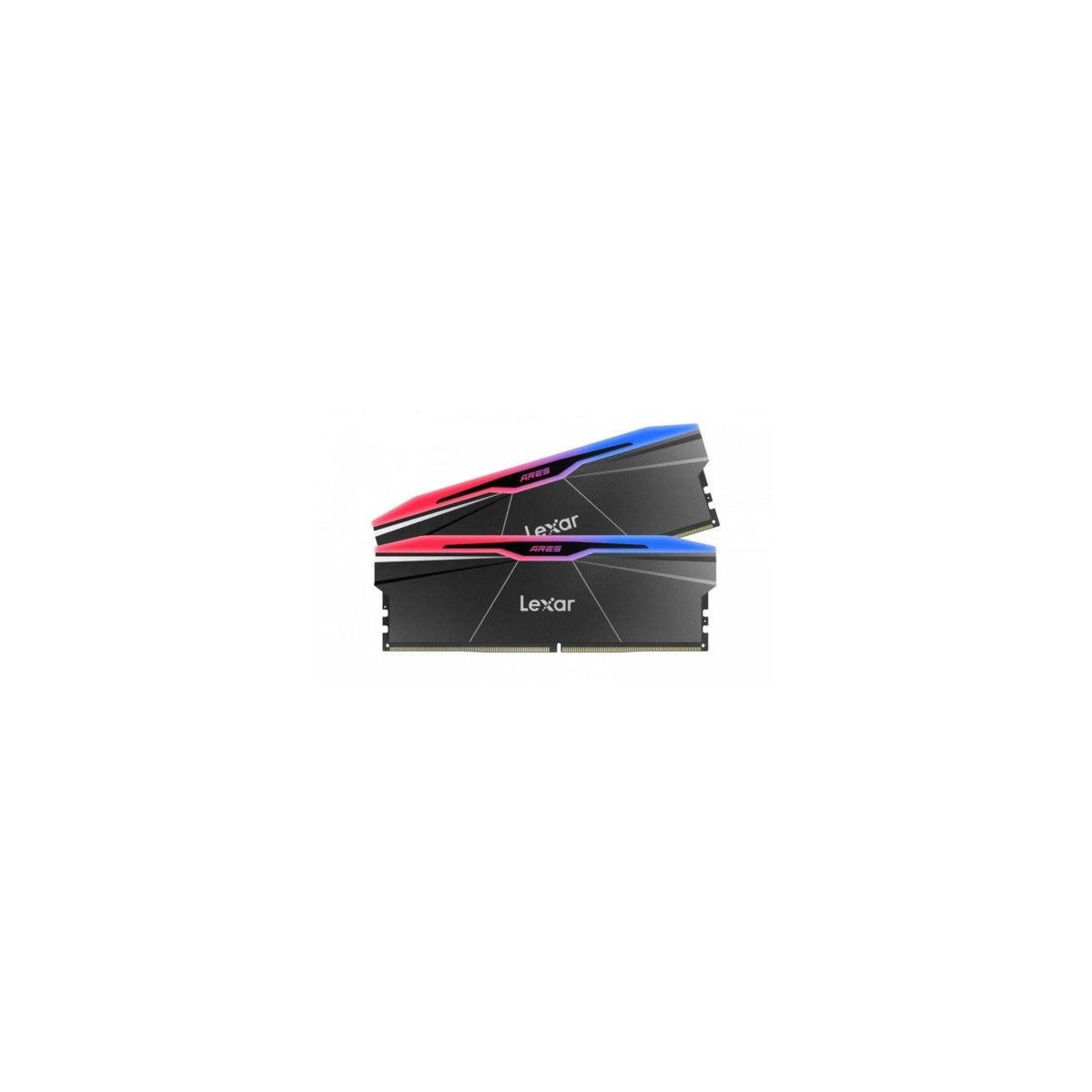 LEXAR MEMORIA ARES 20 DDR5 6000 CL26 135V MEMORY WITH HEATSINK AND RGB LIGHTINGDUAL PACK BLACK COLOR