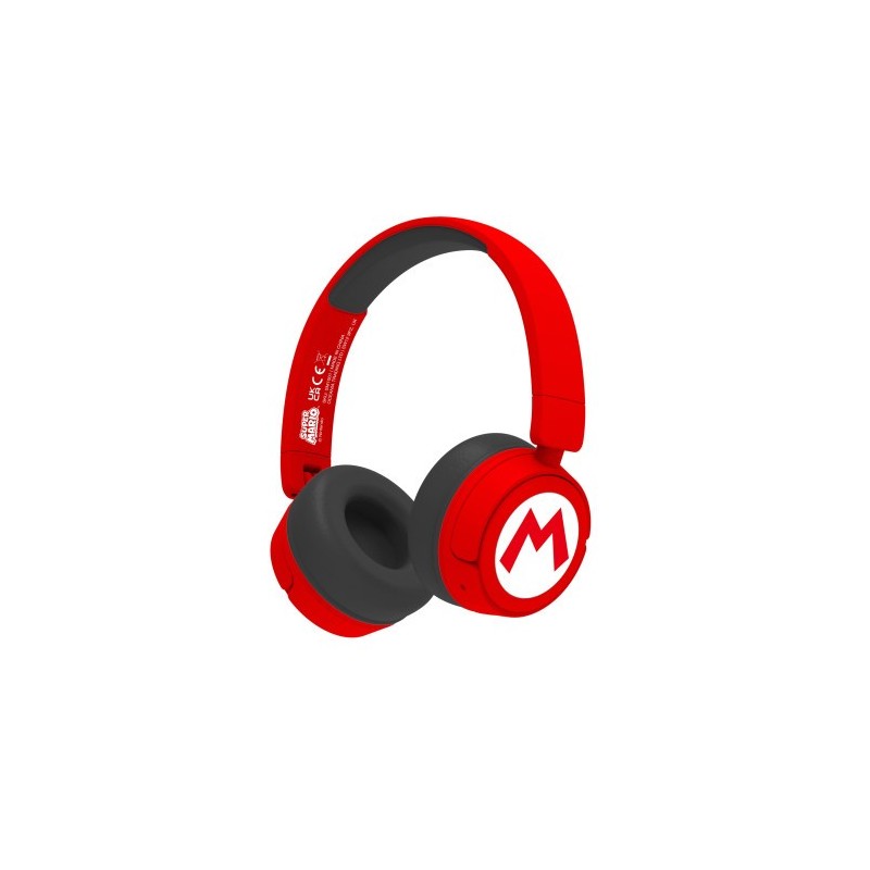 AURICULARES KIDS BT LOGO SUPER MARIO ROJO OTL TECHNOLOGIES REDSTRING SM1016