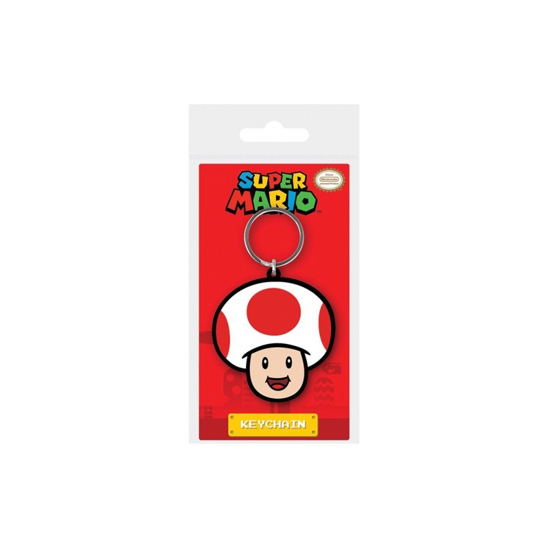 LLAVERO TOAD SUPER MARIO 6 CM PYRAMID REDSTRING RK38926C