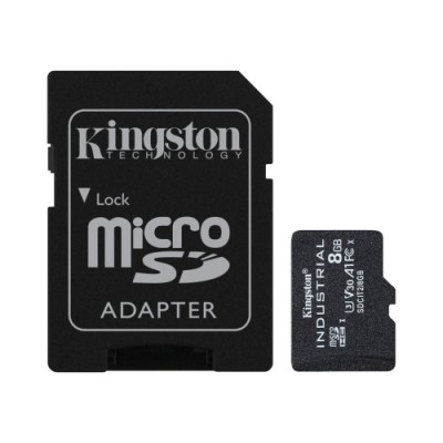 Kingston Technology Industrial 8 GB MicroSDHC UHS I Clase 10