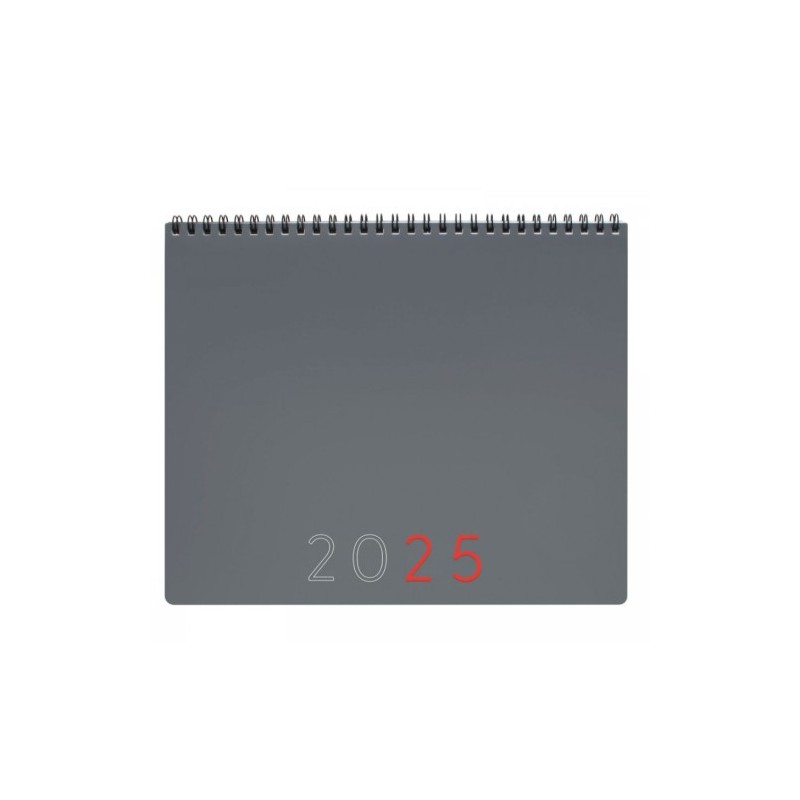 PLANIFICADOR 2025 MES VERTICALNOTAS 250X200MM GRIS INTERNACIONAL FINOCAM 625505025