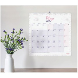 CALENDARIO 2025 PARED TRENDY CHIC ESCRIBIR 300X300MM MORADO FINOCAM 787002725