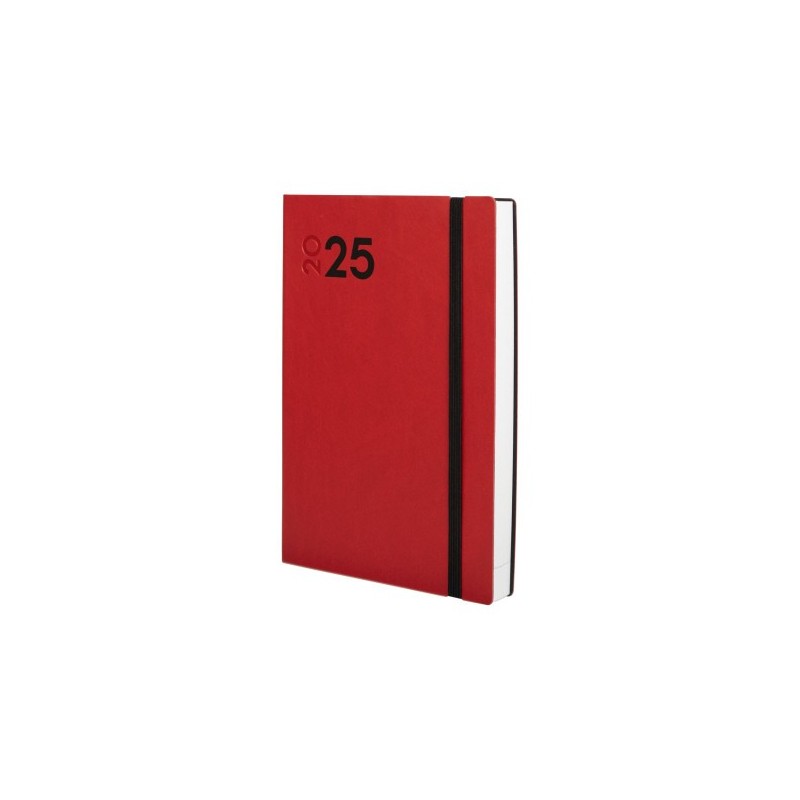 AGENDA 2025 DYNAMIC MARA Y10 140X204MM DIA PAGINA ROJO FINOCAM 621163025