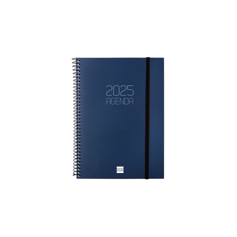 AGENDA 2025 BASIC OPAQUE E10 155X212MM SEMANA VISTA HORIZONTAL AZUL FINOCAM 742761025
