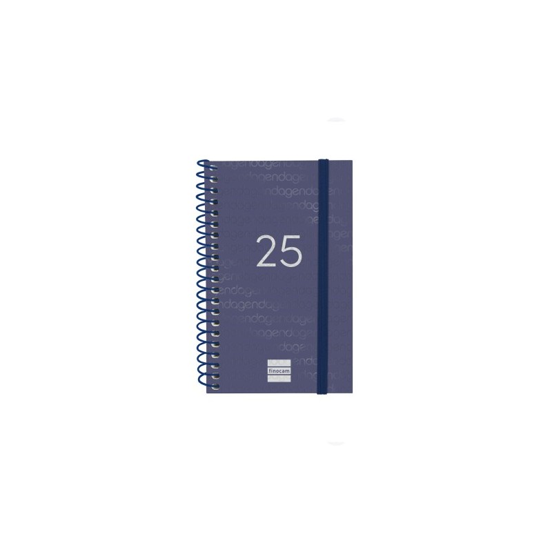 AGENDA 2025 BASIC YEAR E3 79X127MM SEMANA VISTA HORIZONTAL AZUL FINOCAM 741421025