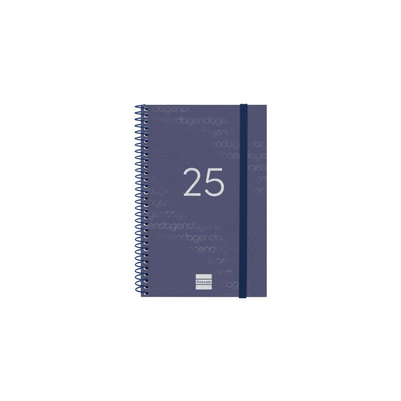 AGENDA 2025 BASIC YEAR E5 117X181MM SEMANA VISTA HORIZONTAL AZUL FINOCAM 741441025