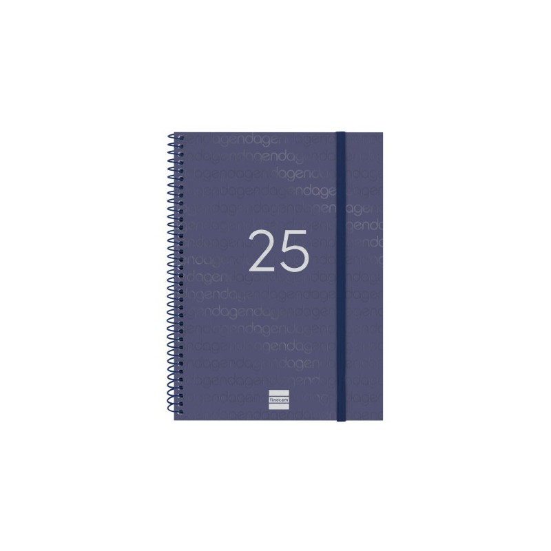AGENDA 2025 BASIC YEAR E10 155X212MM SEMANA VISTA HORIZONTAL AZUL FINOCAM 741451025