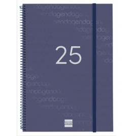 AGENDA 2025 BASIC YEAR E40 210X297MM SEMANA VISTA HORIZONTAL AZUL FINOCAM 741461025