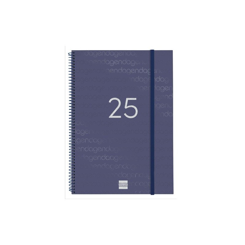 AGENDA 2025 BASIC YEAR E40 210X297MM SEMANA VISTA HORIZONTAL AZUL FINOCAM 741461025