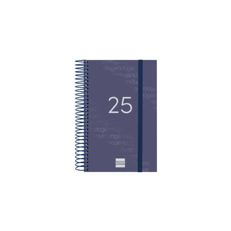 AGENDA 2025 BASIC YEAR E5 117X181MM DIA PAGINA AZUL FINOCAM 741091025