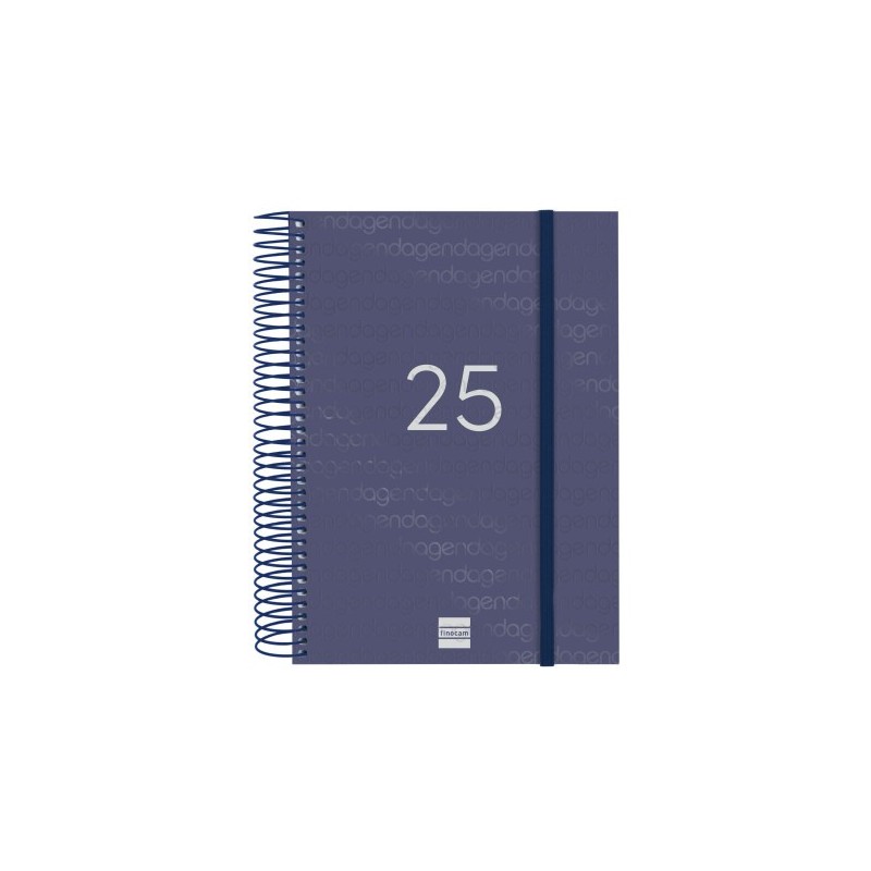 AGENDA 2025 BASIC YEAR E10 155X212MM DIA PAGINA AZUL FINOCAM 741101025