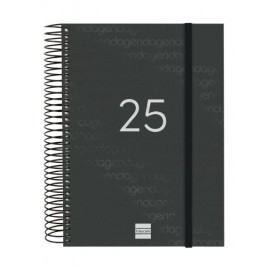 AGENDA 2025 BASIC YEAR E10 155X212MM DIA PAGINA NEGRO FINOCAM 741106025