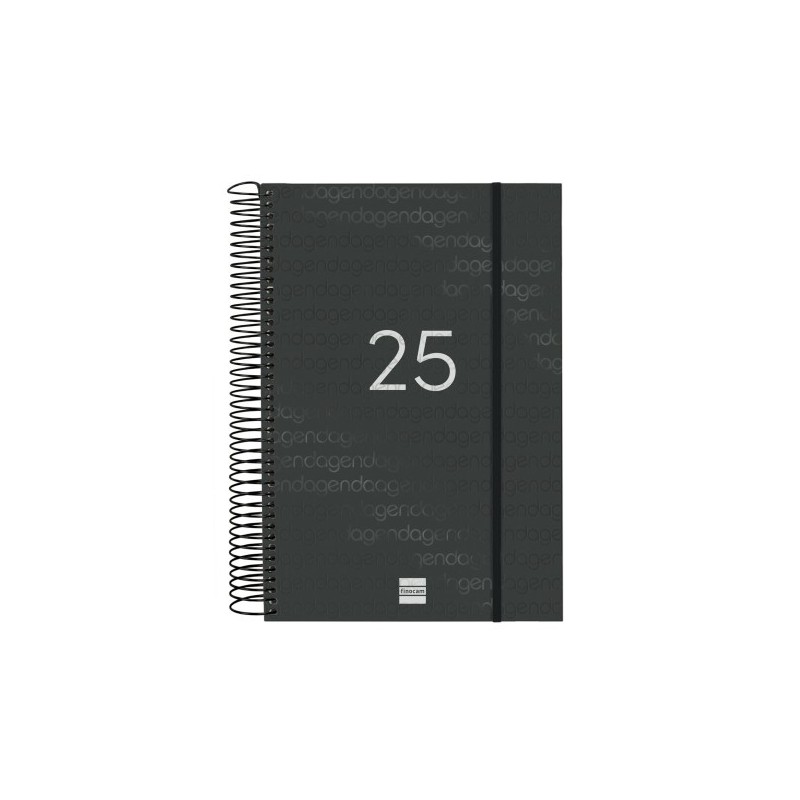 AGENDA 2025 BASIC YEAR E11 165X242MM DIA PAGINA NEGRO FINOCAM 742076025