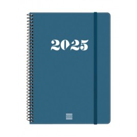 AGENDA 2025 BASIC MY E10 155X212MM SEMANA VISTA HORIZONTAL AZUL FINOCAM 743501025