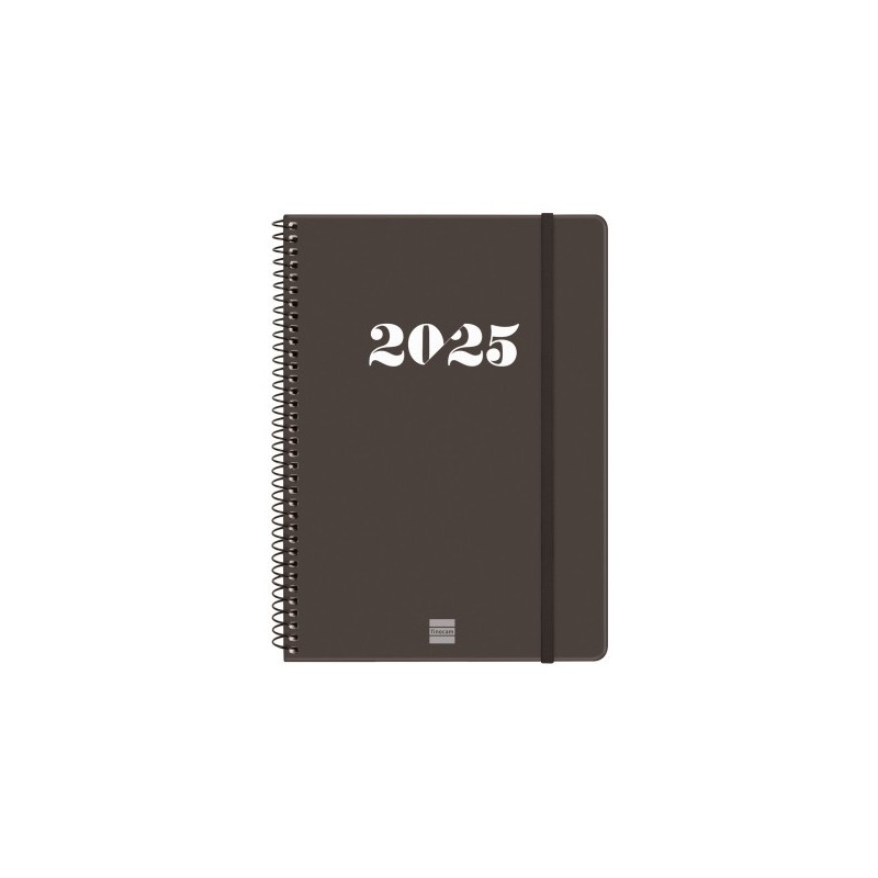 AGENDA 2025 BASIC MY E10 155X212MM SEMANA VISTA HORIZONTAL NEGRO FINOCAM 743506025