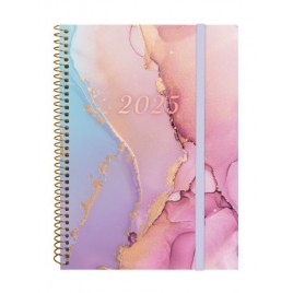 AGENDA 2025 TRENDY DESIGN E10 155X212MM SEMANA VISTA HORIZONTAL GOLDY FINOCAM 742232625