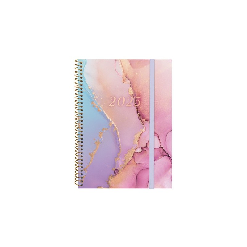 AGENDA 2025 TRENDY DESIGN E10 155X212MM SEMANA VISTA HORIZONTAL GOLDY FINOCAM 742232625