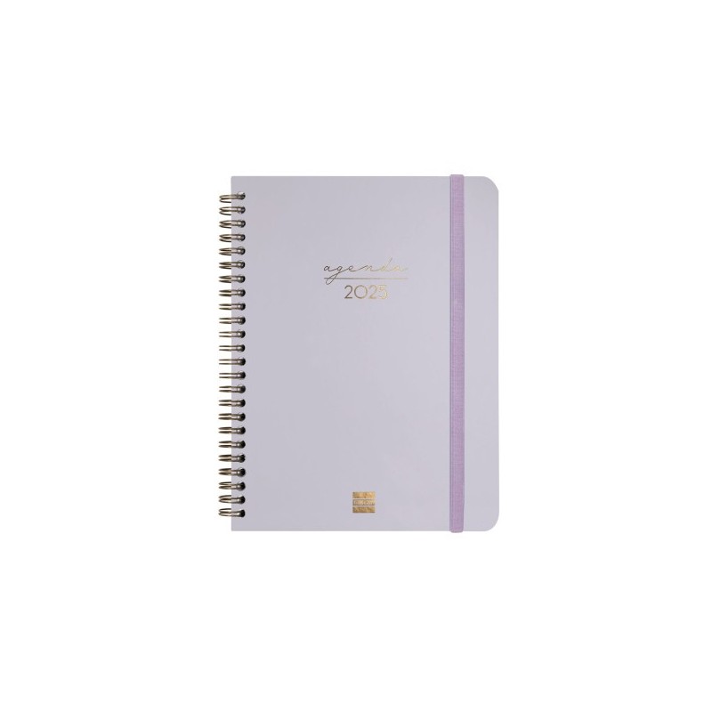 AGENDA 2025 TRENDY ALMA E10 155X212MM SEMANA VISTA HORIZONTAL LILA FINOCAM 762020225