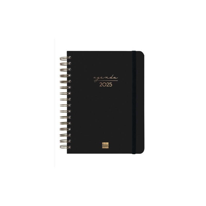 AGENDA 2025 TRENDY ALMA E10 155X212MM DIA PAGINA NEGRO FINOCAM 762040125