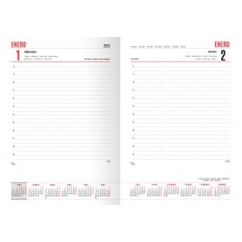 AGENDA 2025 PARIS DIA PAGINA 15x21 COLSURTIDOS ESPIRAL CASTELLANO INGRAF 355425