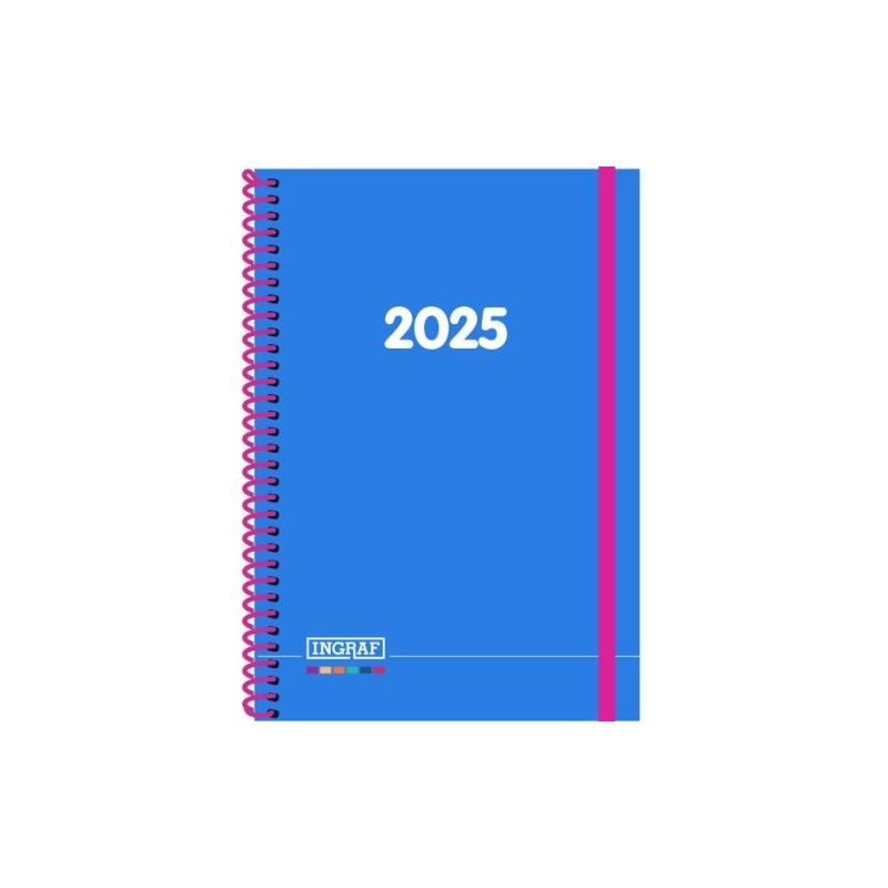 AGENDA 2025 MEDITERRANEO DIA PAGINA 15x21 COLSURTIDOS ESPIRAL CASTELLANO INGRAF 355430