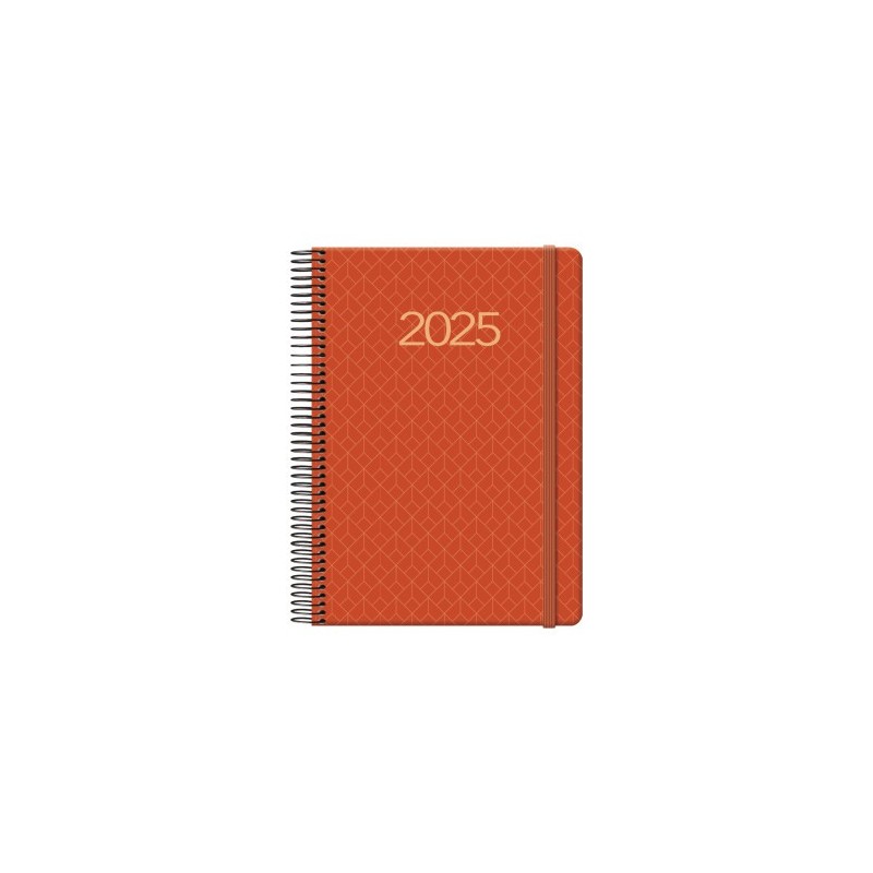 AGENDA 2025 NEWPORT DiA PaGINA 14 X 20 CM COLOR TEJA DOHE 12919 25