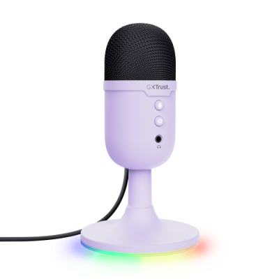 Trust GXT 234P Yunix Purpura Microfono de superficie para mesa