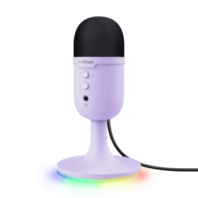 Trust GXT 234P Yunix Purpura Microfono de superficie para mesa