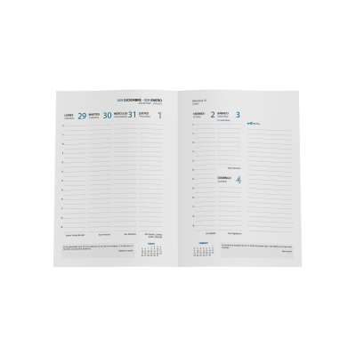 AGENDA 2026 PARIS S V 15X21 NEGRA CON ESPIRAL CASTELLANO INGRAF 356556