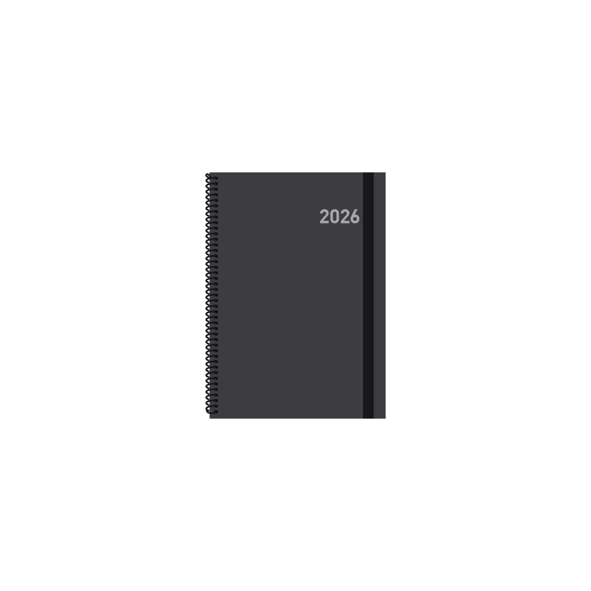 AGENDA 2026 PARIS S V 15X21 NEGRA CON ESPIRAL CASTELLANO INGRAF 356556