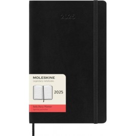 AGENDA 2025 TAPA BLANDA 12 MESES DIARIA L 13 X 21 CM NEGRA MOLESKINE DSB12DC3Y25