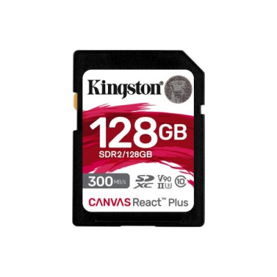 Kingston Technology Canvas React Plus 128 GB SD UHS II Clase 10