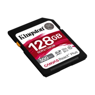 Kingston Technology Canvas React Plus 128 GB SD UHS II Clase 10