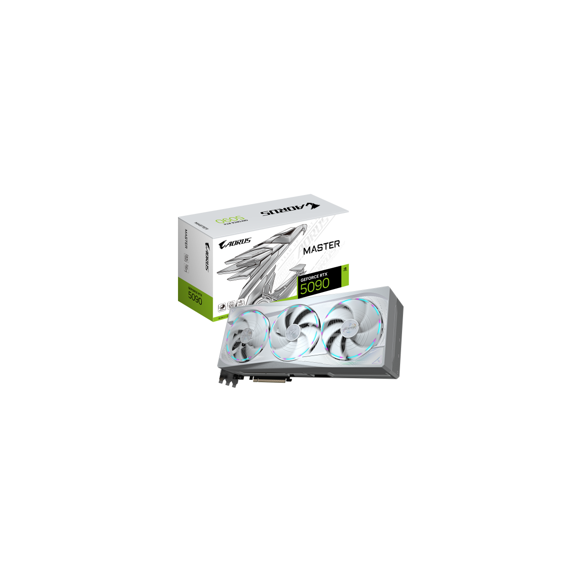 GIGABYTE AORUS GeForce RTX 5090 MASTER ICE 32G Tarjeta Grafica 32GB GDDR7 512 bits PCI E 50 XXXX MHz Frecuencia Base 3 x DP 21a