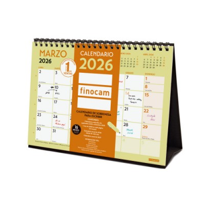 CALENDARIO 2026 SOBREMESA NEUTRO ESCRIBIR GRAFIK S 210X150MM FINOCAM 787200126